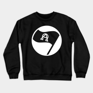 Christian Flag Black Alpha Omega Antifa Crewneck Sweatshirt